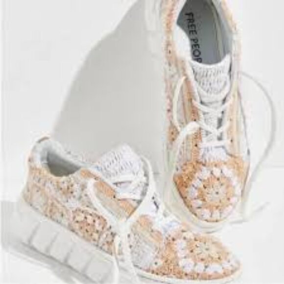 Free People Catch Me If You Can Crochet Sneakers - Picture 3 of 8
